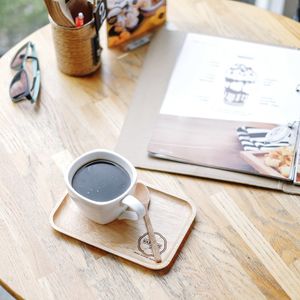 High angle view of coffee on table