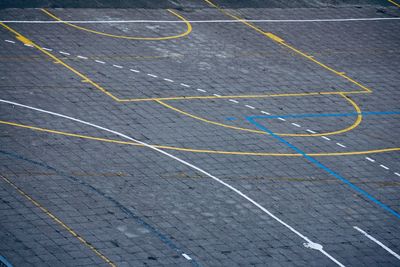 Street basket court in bilbao city, spain