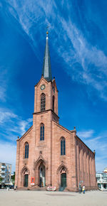 Low angle view of building against sky