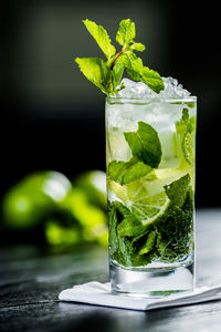 Close-up of drink on table