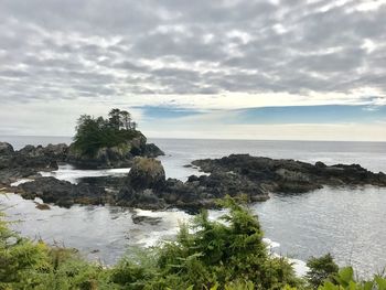 Scenic view of sea against sky