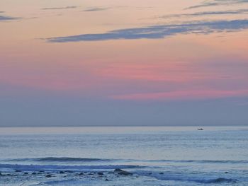 Dramatic sky over calm sea