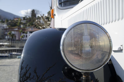 Close-up of vintage car