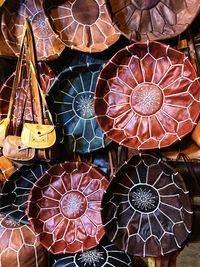 Close-up of decoration hanging for sale in market