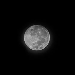 Low angle view of moon in sky