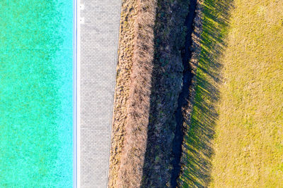 High angle view of swimming pool