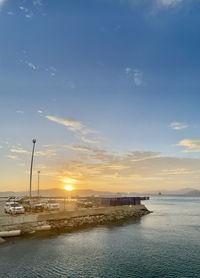 Sunset view at habour cat park, port moresby png