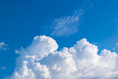 Beautiful of blue sky and white cloud. idea concept.