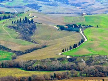 High angle view of landscape
