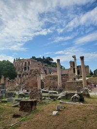 Old ruins against sky