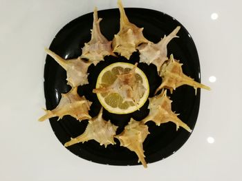 Directly above shot of fruits on table