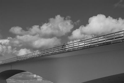 Low angle view of bridge against sky