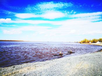 Scenic view of sea against sky