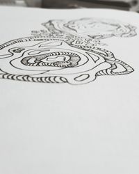 Close-up of drawing on paper