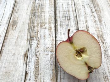 High angle view of fruit on table