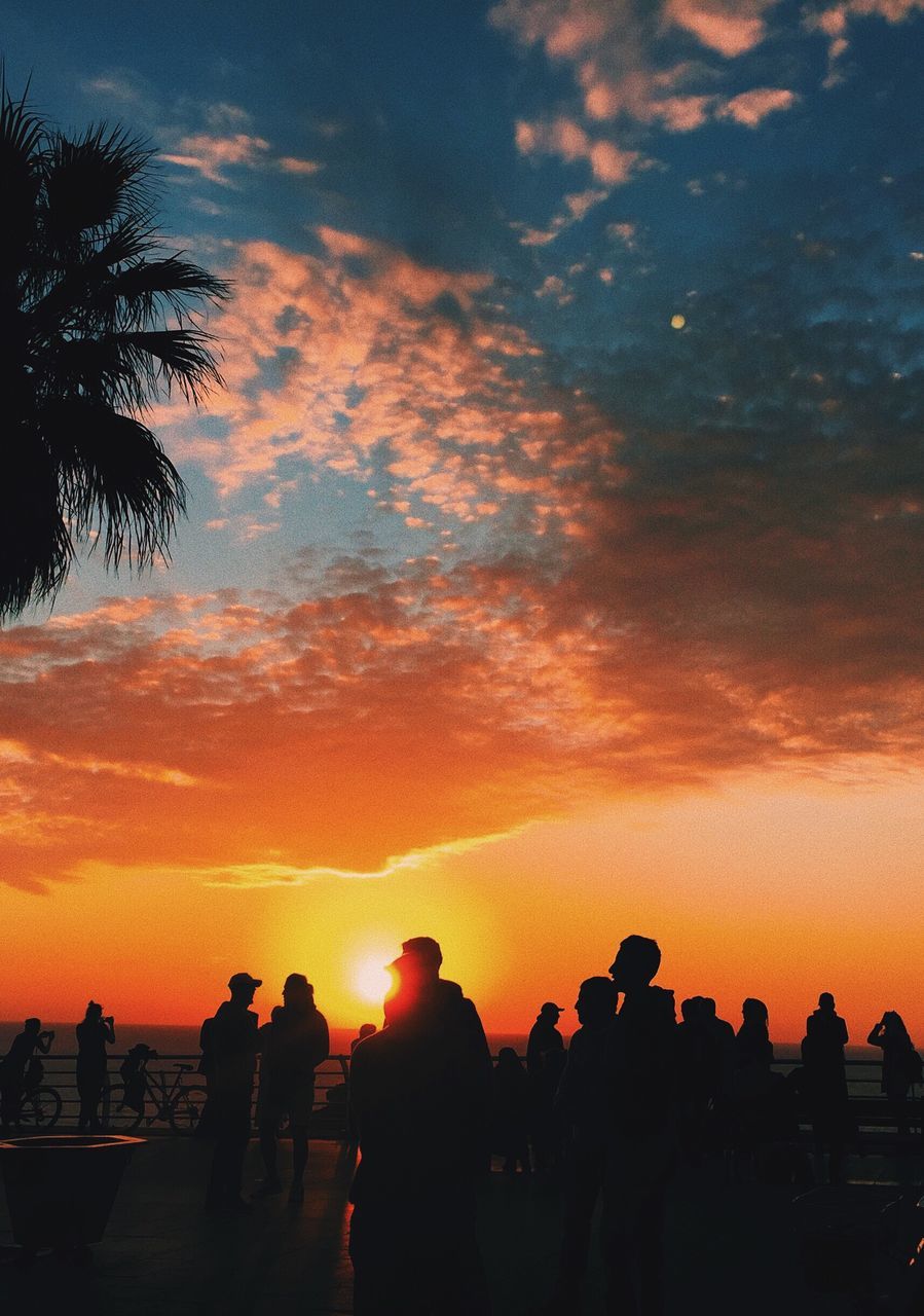 sky, sunset, silhouette, beauty in nature, star - space, astronomy, cloud - sky, outdoors, people, nature, galaxy, adult