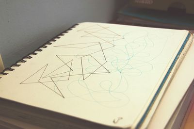 Close-up of drawing on paper