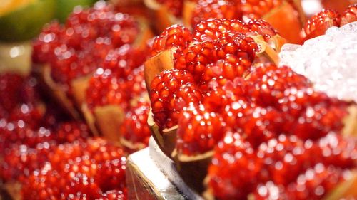 Close-up of pomegranate fruit