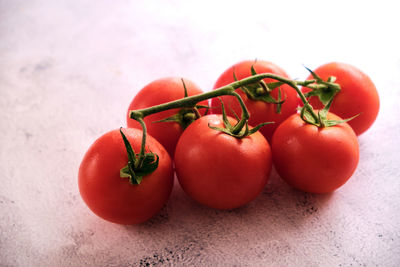 Close-up of tomatoes on table