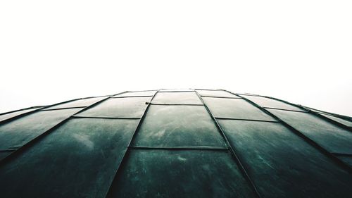 Low angle view of building against clear sky