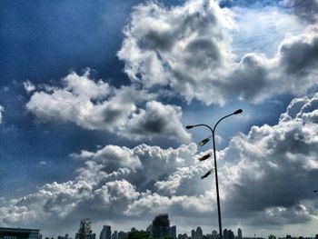 Low angle view of cloudy sky