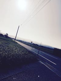 View of road along landscape