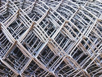 Full frame shot of metallic structure