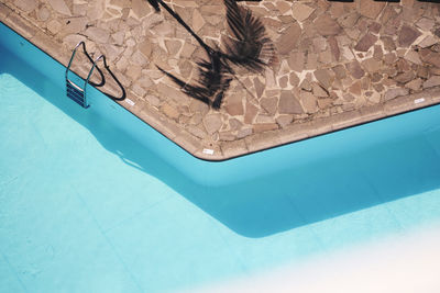 High angle view of swimming pool