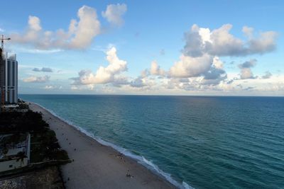 Panoramic view of sea against sky