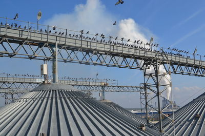 Low angle view of bridge against sky