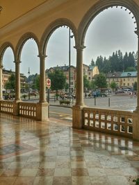 Columns in colonnade