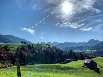 Scenic view of landscape against sky