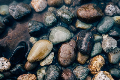 Full frame shot of pebbles