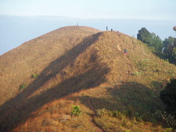 Scenic view of mountain against sky