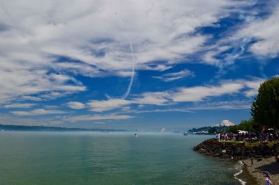 Scenic view of sea against sky