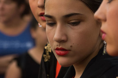 Spanish dancer wearing traditional clothing