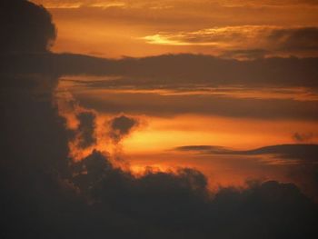 Scenic view of landscape at sunset