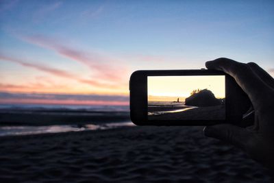 Sunset over sea