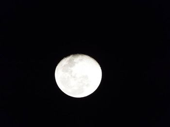 Low angle view of moon in sky