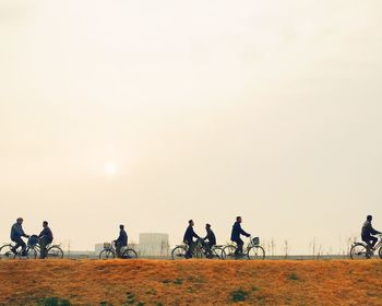 People at sunset