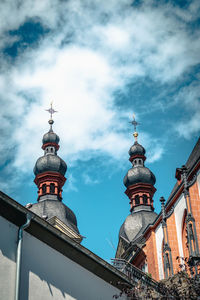 Low angle view of building against sky