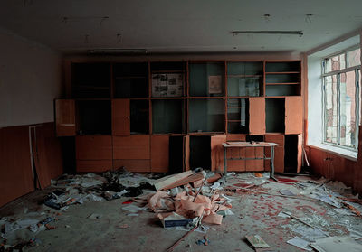 Interior of abandoned room