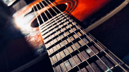 Close-up of guitar