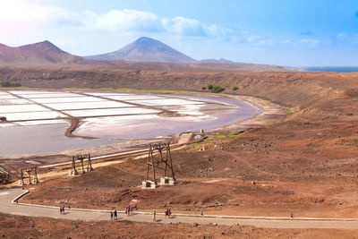 Scenic view of landscape against sky