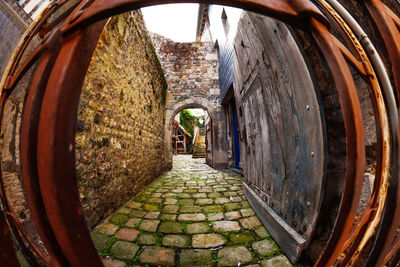 Archway of old building