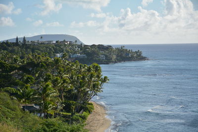 Scenic view of sea against sky