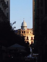 View of cathedral in city