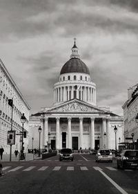 View of building against cloudy sky