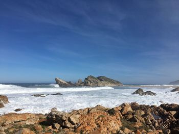 Scenic view of sea against sky