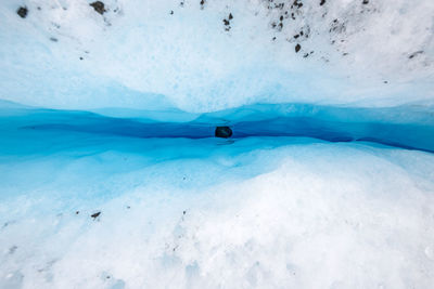 Scenic view of glaciers and lyngen alps